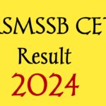RSMSSB CET Result 2024